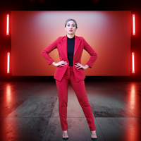 Pinstripe Blazer, Vest and Trousers set -3 piece (Busy Boss Deluxe Suit)