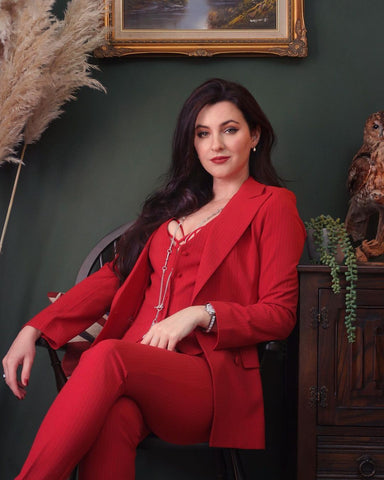 Red Alert Blazer, Tuxedo Vest and Trousers 3-piece suit