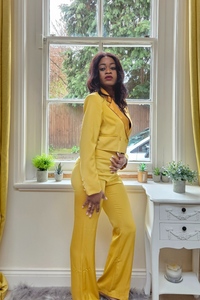 Cropped Blazer and Trousers set (Mellow Boss Suit)- PRE ORDER- AVAILABLE FROM 1ST OF JUNE