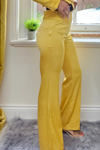 Satin Wide Leg Trousers (Honey Luxe Collection)